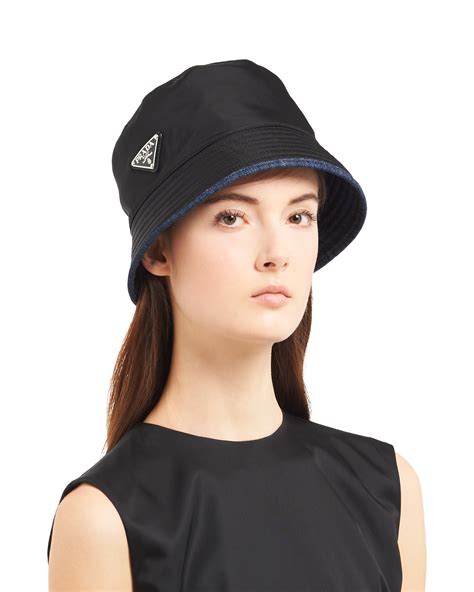 prada bucket hat woman|prada denim hat.